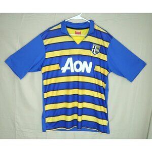 Parma Calcio Football Jersey Home 2016 2017 Blue Aon Number 9 Mens Size Large